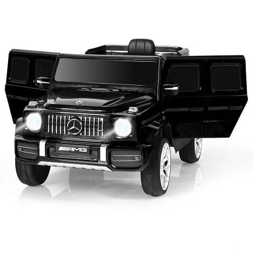 12V Mercedes-Benz G63 Licensed Kids Ride On Car with Remote Control-Black - Color: Black