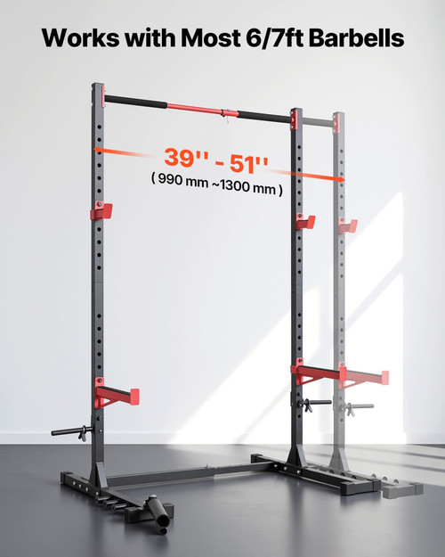 Power Cage Rack, Multifunctional Squat Rack for Home Gym, Width-Adjustable Workout Strength Trainin E415-LGXSDJKDJKD0KSOIL001V0