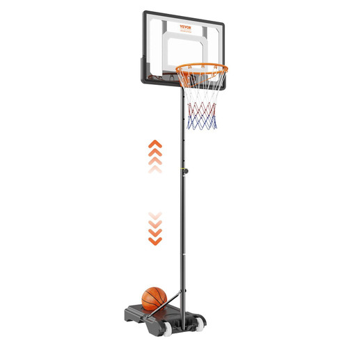 Basketball Hoop, 5-7 ft Adjustable Height Portable Backboard System, 32 inch Basketball Hoop & Goal E415-LQK32CKWDJ009EFGVV0