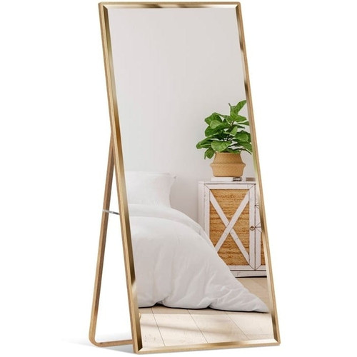 Gold Large Full Length Leaning Wall or Hanging Mirror Q280-GOED3255