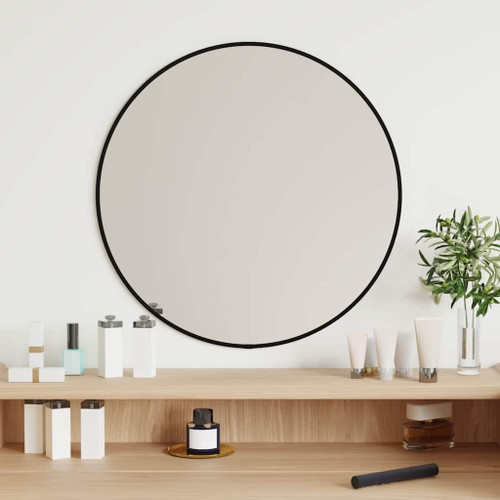 Wall Mirror Black  19.7 " Round A949-348186