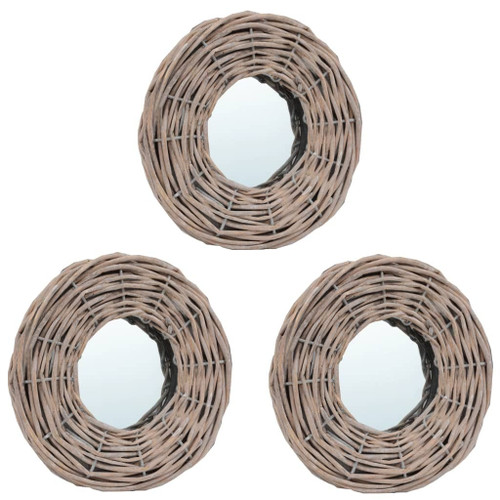 Mirrors 3 pcs 5.9" Wicker A949-287625
