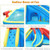 Inflatable Water Slide Bounce House with Water Cannon and 950W Blower - Color: Blue