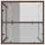Outdoor Bar Table Brown 27.6"x27.6"x43.3" Poly Rattan