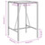 Outdoor Bar Table Brown 27.6"x27.6"x43.3" Poly Rattan