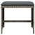 Patio Stools with Cushions 4 pcs Gray 15.7"x15.7"x13.8" Poly Rattan