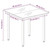 5 Piece Patio Dining Set Brown
