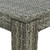 5 Piece Patio Bar Set with Cushions Poly Rattan Gray