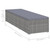 Sun Lounger with Cushion Poly Rattan Gray