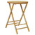 Folding Patio Table 21.7"x29.5" Bamboo