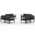 8 Piece Patio Lounge Set with Cushions Aluminum Anthracite