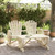 2 Piece Patio Lounge Set Solid Wood Fir
