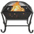 Fire Pit with Poker 24.4" XXL Steel
