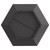 Fire Bowl Black 39.37 x 39.37 x 11.02 in Weathering Steel