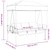 Patio Swing Bench with Canopy Coffee Brown? Steel