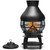 Black Rustic Iron Wood Burning Chiminea Fire Pit Q280-POSV6541