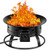 Portable Outdoor Black Metal Propane Fire Pit with Cover and Carry Kit Q280-POTZ2132