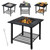 4 in 1 Square Fire Pit, Grill Cooking BBQ Grate, Ice Bucket, Dining Table Q280-CDYG4133
