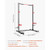 Power Cage Rack, Multifunctional Squat Rack for Home Gym, Width-Adjustable Workout Strength Trainin E415-LGXSDJKDJKD0KSOIL001V0