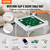 Mahjong Table, 4 Player Folding Domino Table with Wear-Resistant Green Tabletop, Portable Square Ca E415-SDMJZBSWZDMJOF0ZJV0