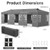 10 x 30 FT Pop Up Canopy Tent with 8 Sidewalls and Adjustable Height-Gray - Color: Gray D681-NP13738GR