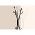 74-inch Freestanding Black Metal Coat Rack Entryway Hall Tree Umbrella Stand Q280-BLKSFCR49582717