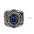 TK30320 - Trucker Ring in Montana Blue A874-tk30320