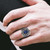 TK30320 - Trucker Ring in Montana Blue A874-tk30320
