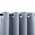 Blackout Curtains with Rings 2 pcs Gray 54"x63" Fabric A949-134849