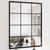 Wall Mirror Black 31.5"x23.6" Metal A949-342207
