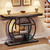 Modern 41-inch Wide Narrow Entryway Console Table with Grey Wood Finish Shelves Q280-GRFCTE1395817