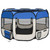 Foldable Dog Playpen with Carrying Bag Blue 43.3"x43.3"x22.8 A949-171014