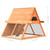 Rabbit Hutch Solid Pine & Fir Wood 59.8"x50.4"x42.5 A949-170643