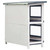Outdoor Rabbit Hutch 4 Doors Gray Wood A949-170834
