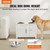 Pet Feeding Station with 2 Stainless Steel Bowls, Elevated Dog Bowls with Storage, Dog Food Storage E415-MZCWHSWT17INOQPQNV0