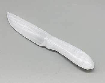 7 1/2" Selenite athame