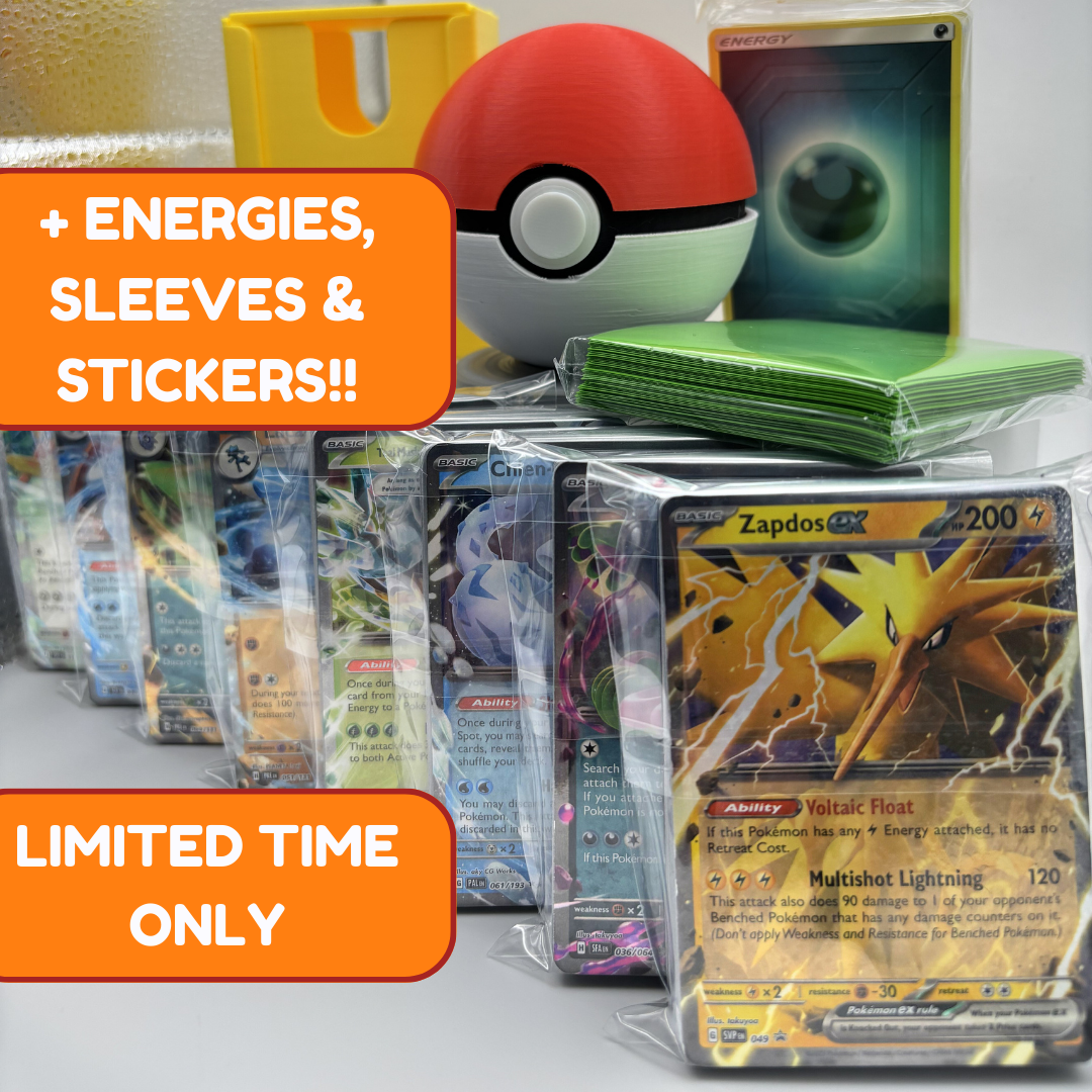 Champion Bundle with energies, sleeves, and stickers