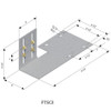 FTSC3-118 (Right)  FLAT TAIL SLIDE CLIP 10GA 3" X 9-1/2"