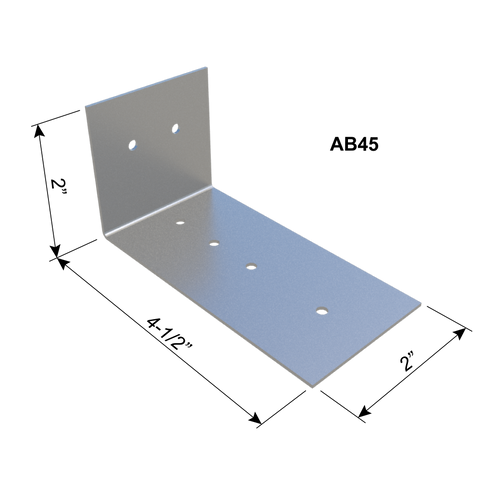 AB45 .063 ALUMINUM BURN CLIP 4-1/2"