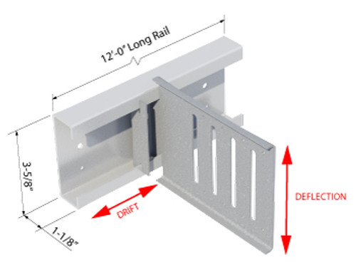 DR97 12FT DRIFT RAIL 12GA