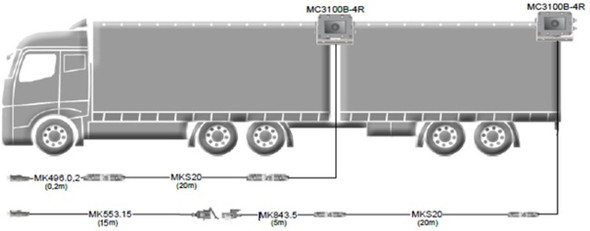 Motec Monitor - KIT-1-MC3100B-4R