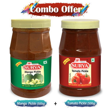 Bundle of Mango Pickle 500g +    
Tomato Pickle 500g #173-1766127421