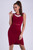 EMAMODA DRESS - maroon 26003-2