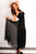 2503-3 Long tulle strapless dress - black1