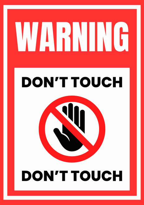 Don’t Touch Artwork / Wall Art
