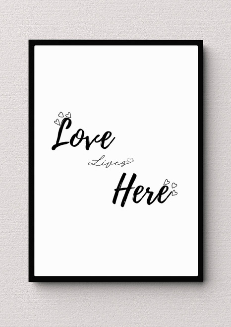 Love Lives Here Artwork / Wall Art