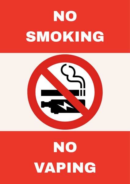 No Smoking No Vaping Artwork / Design