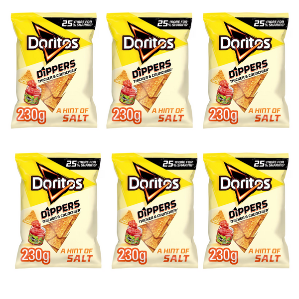 Doritos Dippers Hint of Salt 230g - 6 Packs