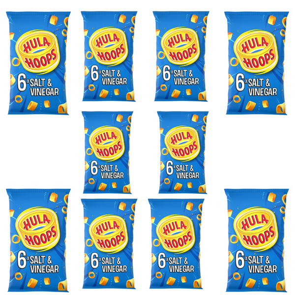 Kp Hula Hoops Salt & Vinegar 144g - 10 Packs