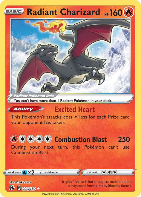 English - Sword & Shield - Crown Zenith - Singles - Radiant Charizard #20